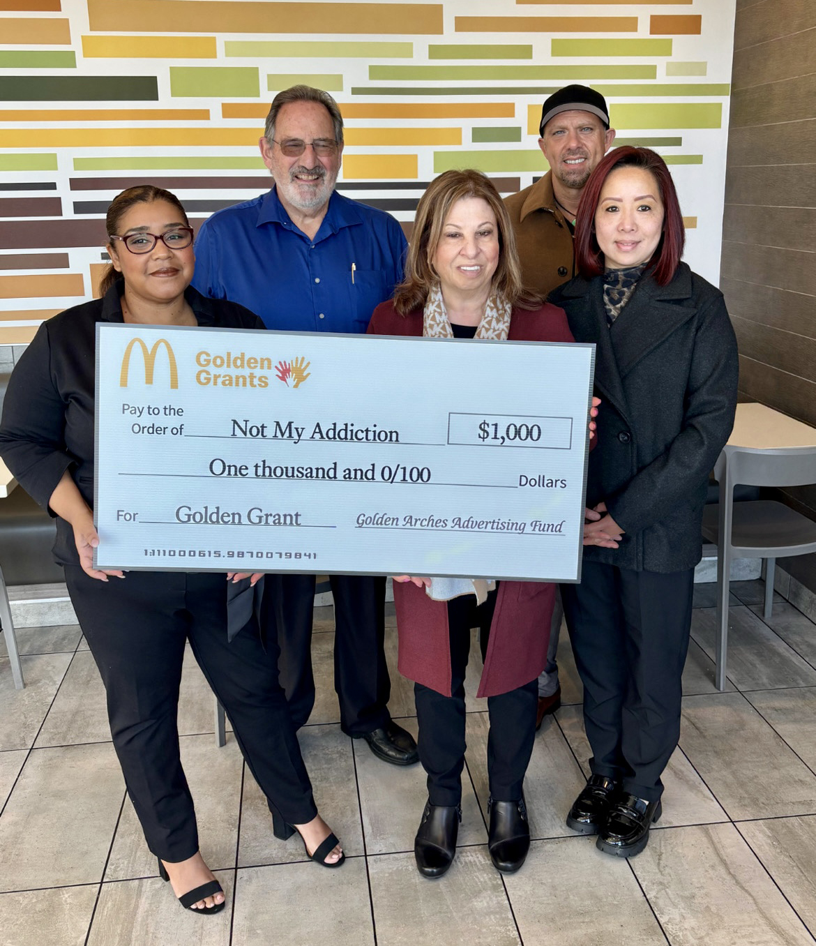 Not My Addition receives a Golden Grant!